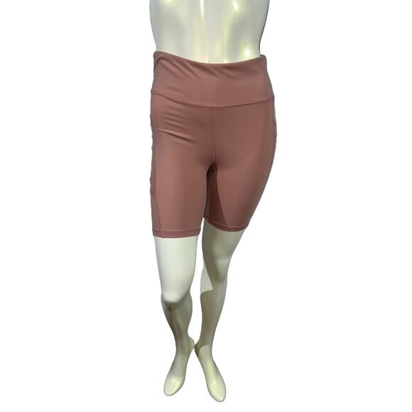 Dusty Pink Biker Shorts – Size Medium, Comfortable Activewear - Picture 2 of 16